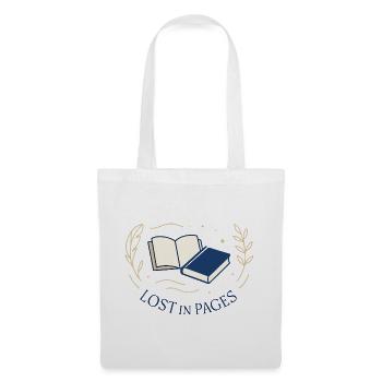 Entre les pages - Sac en tissu - blanc - Devant