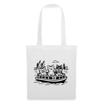 Harbour Cats Dogs Harbour Cruise Hamburg - Tote Bag - white - Front