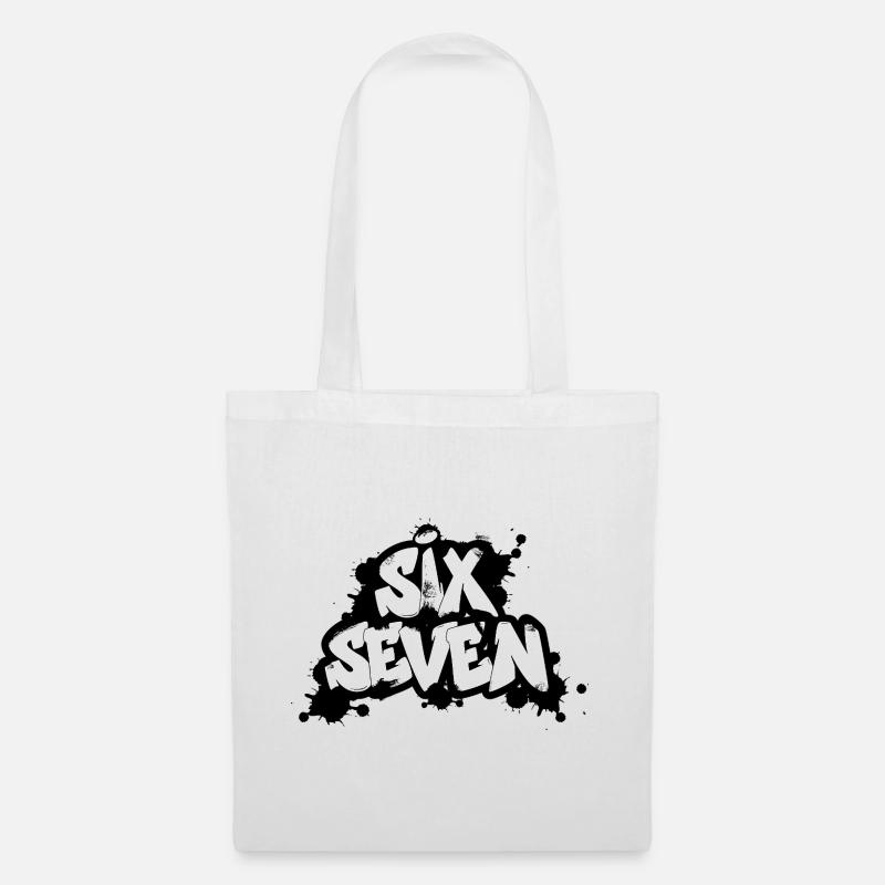 Six Seven Graffiti - Sac en tissu - blanc