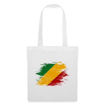 Kongo_Flagge_used - Stoffbeutel - Weiß - Vorne