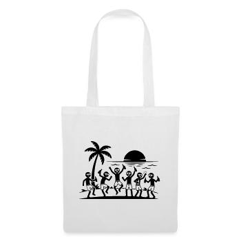 Équipe de plage pour fête de fin d’année - Sac en tissu - blanc - Devant