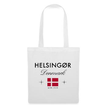 Helsingør Dänemark Koordinaten Reise Souvenir - Stoffbeutel - Weiß - Vorne
