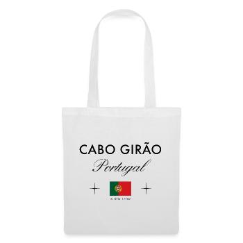 Cabo Girao Portugal Koordinaten Reise Souvenir - Stoffbeutel - Weiß - Vorne