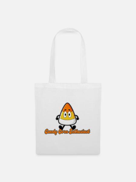 Candy Corn Enthusiast Maskottchen - Stoffbeutel - Weiß