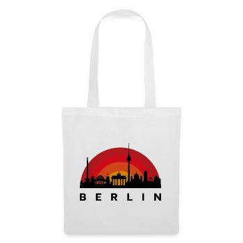 Berlin Skyline Kreise - Stoffbeutel - Weiß - Vorne