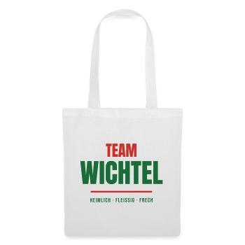 Team Wichtel Weihnachten Wichteln Familie Gruppe - Stoffbeutel - Weiß - Vorne