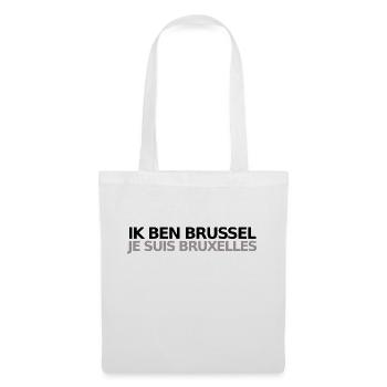 Je Suis Bruxelles - Sac en tissu - blanc - Devant