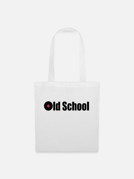 old school - Stoffbeutel - Weiß