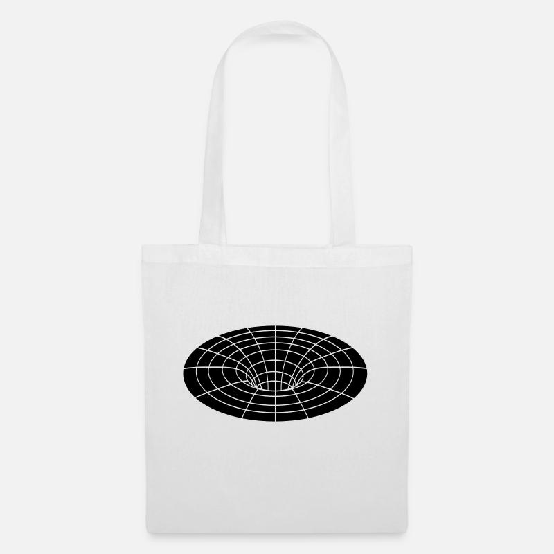 black hole - Tote Bag - white