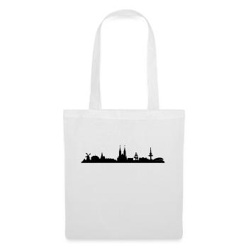Skyline Bremen - Stoffbeutel - Weiß - Vorne