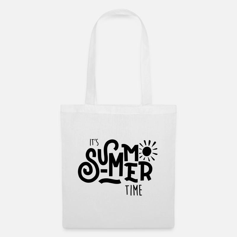 It's summer time - Sac en tissu - blanc