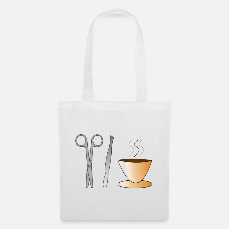 Chirurg Chirurgin Chirurgie OP Kaffee Geschenk - Stoffbeutel - Weiß