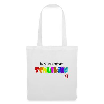 Einschulung Spruch - Stoffbeutel - Weiß - Vorne