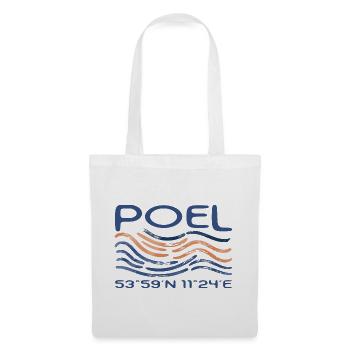 Poel Island Baltic Sea GPS coordinates - Tote Bag - white - Front