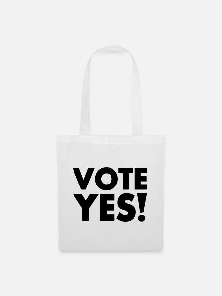 Vote yes - Stoffbeutel - Weiß