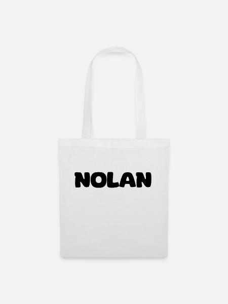 Name - Nolan - Stoffbeutel - Weiß