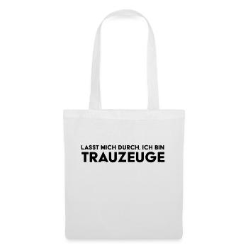 Laissez-moi passer, je suis témoin de l’heure du mariage JGA - Sac en tissu - blanc - Devant
