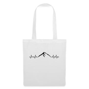 climbing mountains ECG - Tote Bag - white - Front