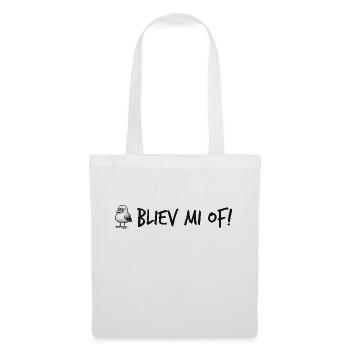 Genervte Möwe – Bliev mi of! - Stoffbeutel - Weiß - Vorne