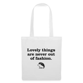 Lovely Things par Hedgehog Vintage - Sac en tissu - blanc - Devant