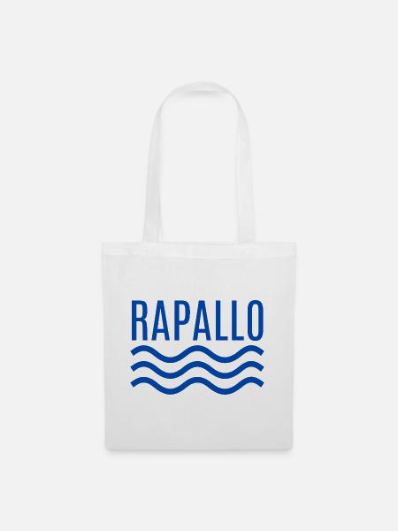Rapallo Seawave-Emblem - Stoffbeutel - Weiß