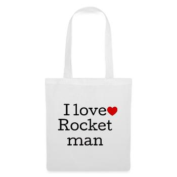 I Love Rock Music Typography - Tote Bag - white - Front