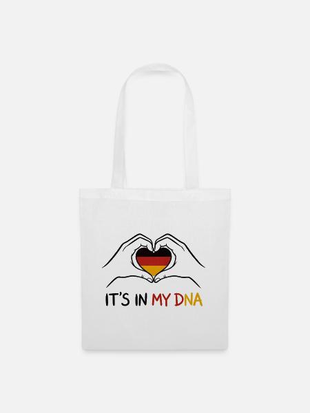 Es liegt in meiner DNA Deutschland - Stoffbeutel - Weiß