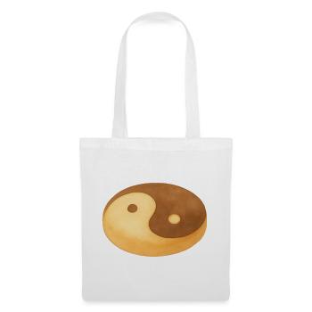 Yin-Yang-Keks - Stoffbeutel - Weiß - Vorne