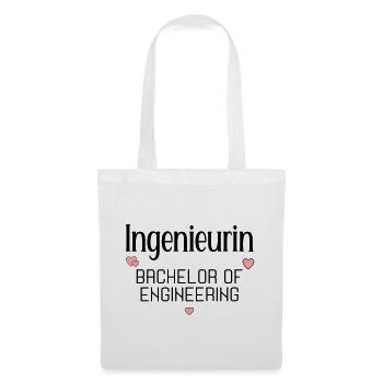 Studium Ingenieurwissenschaften Ingenieurin - Stoffbeutel - Weiß - Vorne