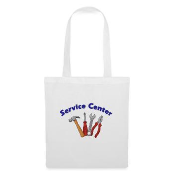 Service Center - Stoffbeutel - Weiß - Vorne