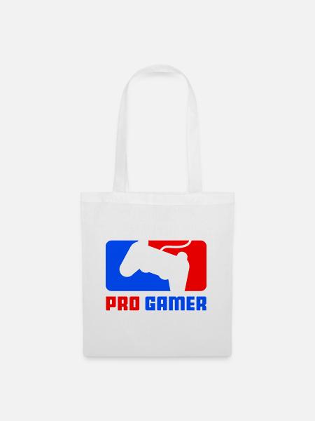 pro gamer - Stoffbeutel - Weiß