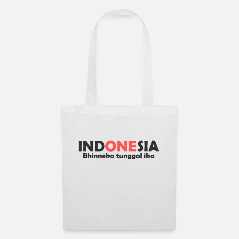 Indonesia Unity in Diversity one - Tote Bag - white