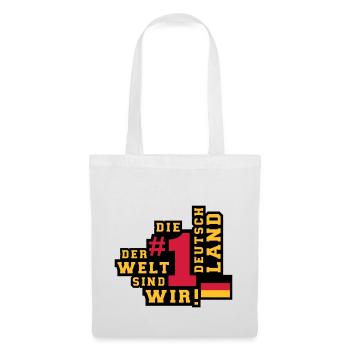Deutschland (Nummer 1 der Welt) 01 - Stoffbeutel - Weiß - Vorne