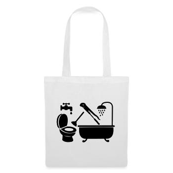 Logo plumber company - Tote Bag - white - Front