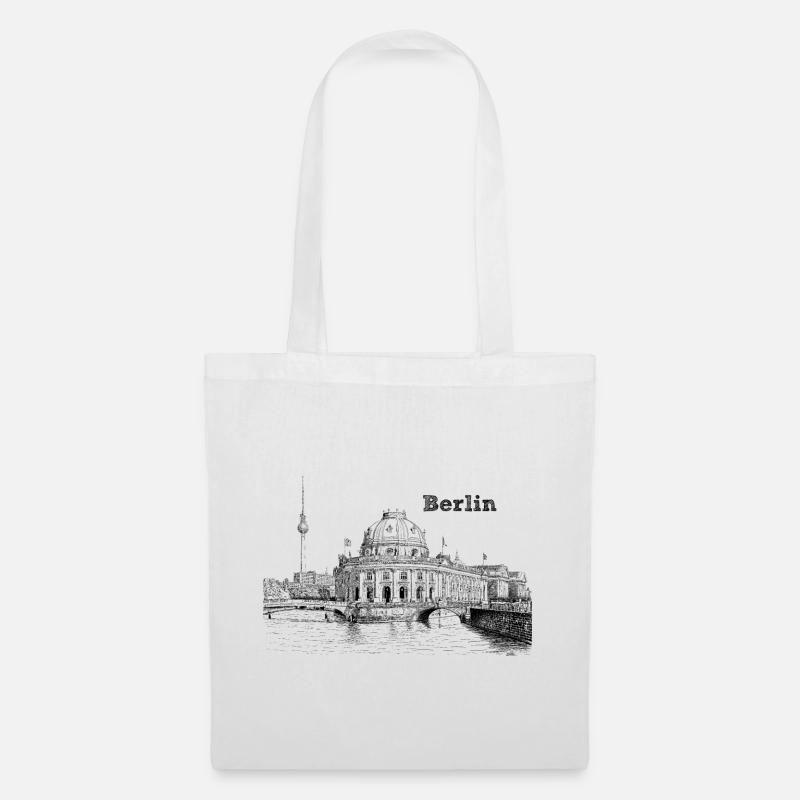 Berlin - Stoffbeutel - Weiß
