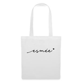 Nom cursif de l’esmée - Sac en tissu - blanc - Devant