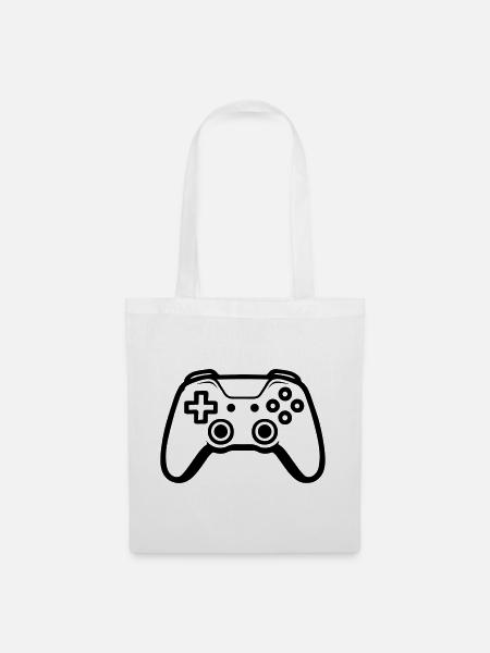 Controller Joypad Gamer - Stoffbeutel - Weiß