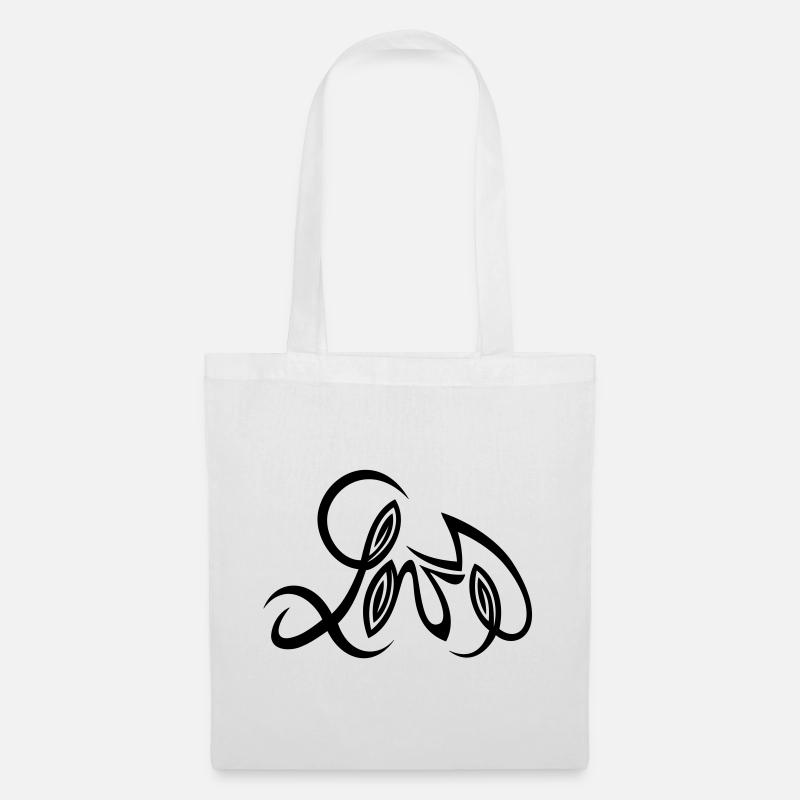 Love Design von Cean - Stoffbeutel - Weiß