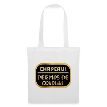 Driver's License Hat - Tote Bag - white - Front