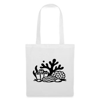 Océan récif corallien - Sac en tissu - blanc - Devant