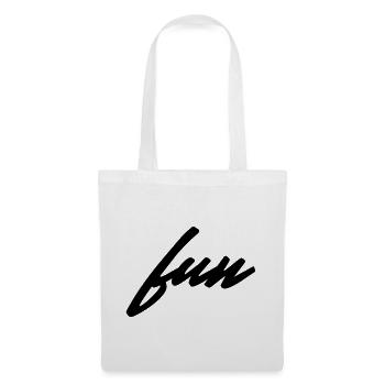 T-shirt minimaliste amusant - Sac en tissu - blanc - Devant