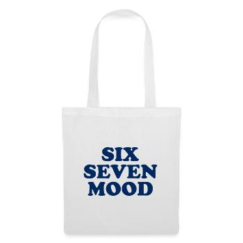 Six Seven Mood - 67 - Meme - Basketball - 6-7 - Stoffbeutel - Weiß - Vorne