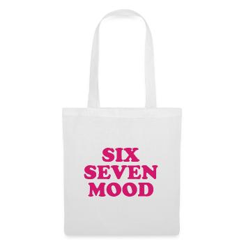 Six Seven Mood - 67 - Meme - Basketball - 6-7 - Stoffbeutel - Weiß - Vorne