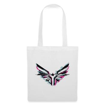 Glitch Angel Dark Y2K Streetwear - Tote Bag - white - Front