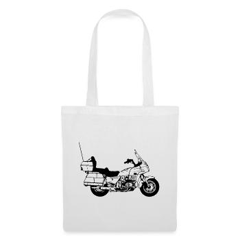 Motorrad , Goldwing , Chopper Kult (25) - Stoffbeutel - Weiß - Vorne