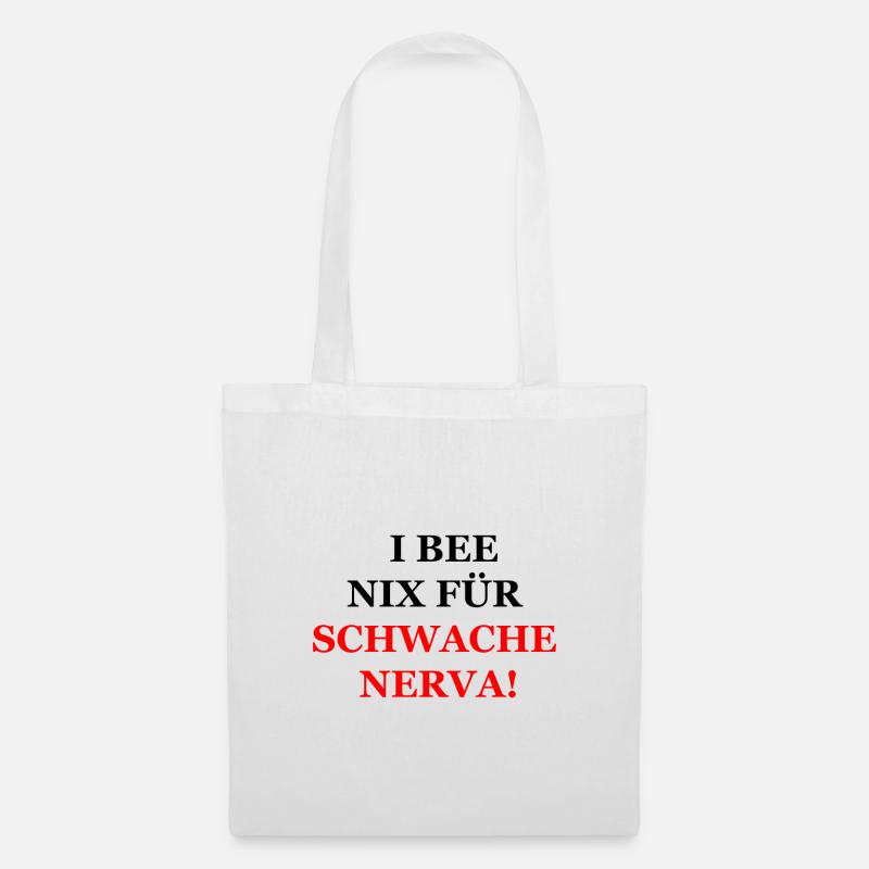 Schwäbische TShirts mit lustigem Schwaben Spruch. - Stoffbeutel - Weiß