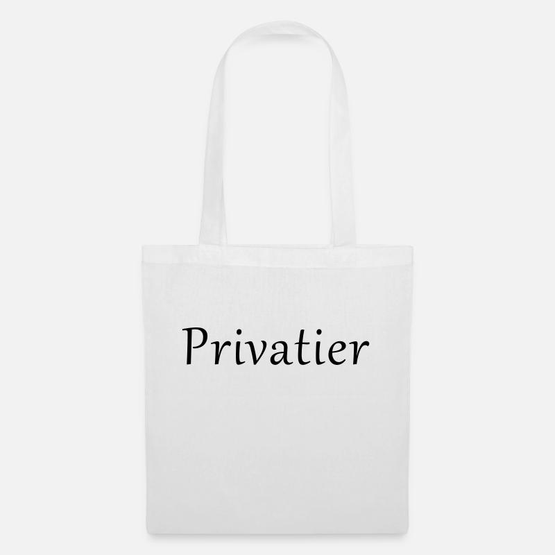 Privatier - Stoffbeutel - Weiß