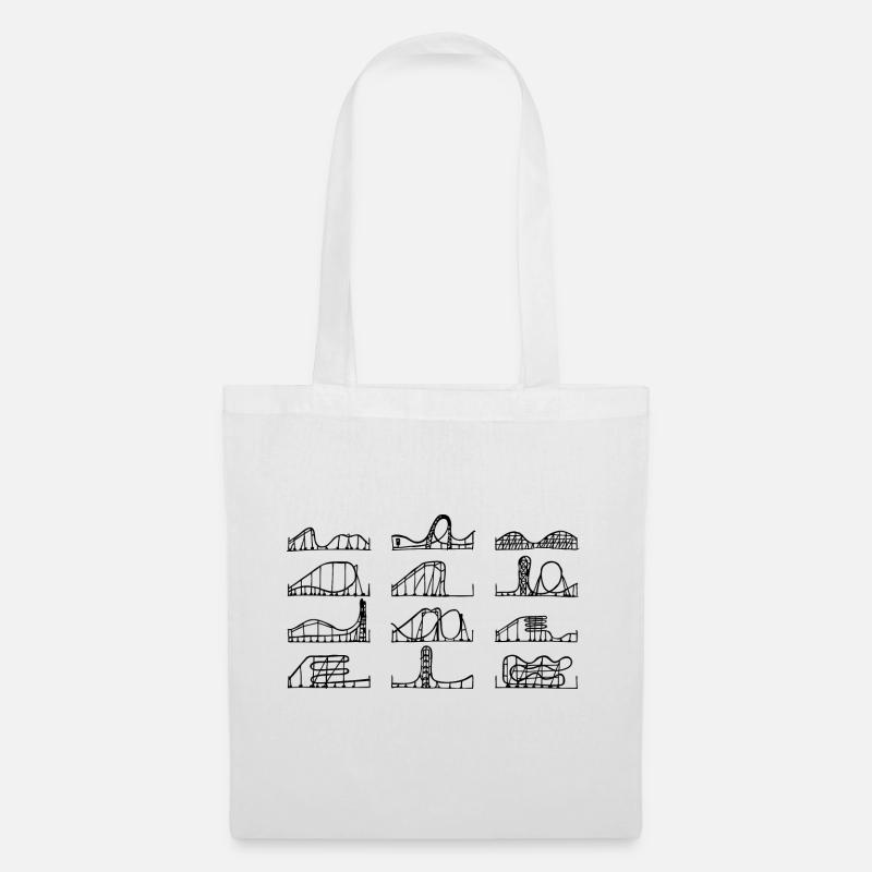 Rollercoaster Love - Tote Bag - white