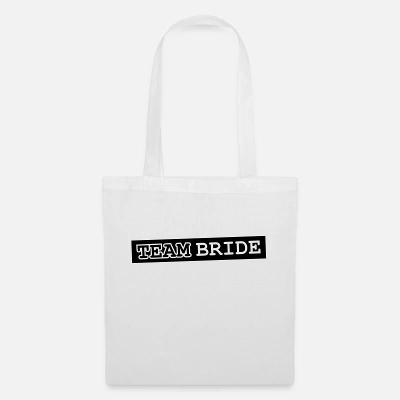 Team Bride Design - Stoffbeutel - Weiß