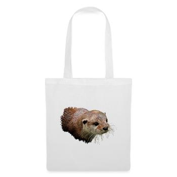 Otter-Illustration, portrait - Stoffbeutel - Weiß - Vorne